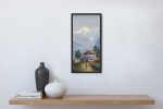 OLJT12 - Snow capped Mt.Annapurna and Village house