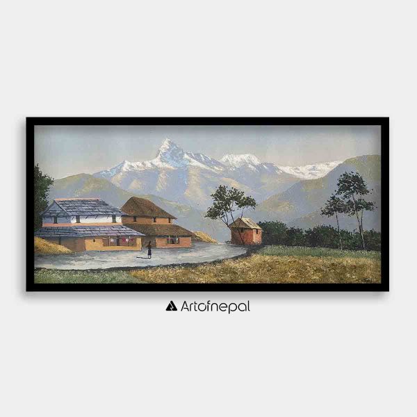 OLJT13 - Annapurna range seen from Village