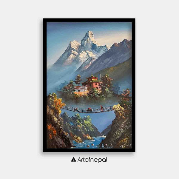 ALJC09 - A small Temple in front of Mt.Ama Dablam