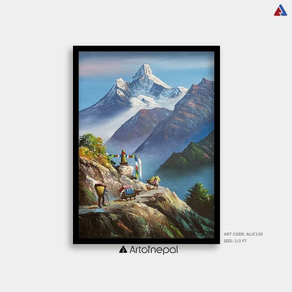 ALJC130- Snow capped Ama Dablam and Hills
