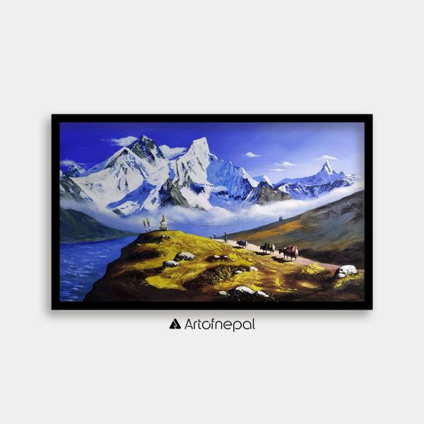 ALSP02-Scenery Of Snow Capped Ama Dablam