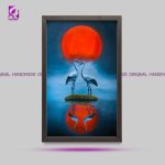 JAPANESE STYLE | HANDMADE ORIGINAL PAINTING | FABRIC COLOR | SUWAAN BIRD | WILD & ANIMAL