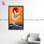 HANDMADE JAPANESE STYLE | SUWAAND BIRD | FABRIC POSTER COLOR | PAINTING | WILD & ANIMAL