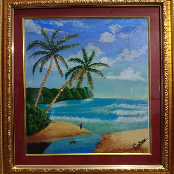 Landscape Acrylic Canvas painting handmade 12*16 inches
