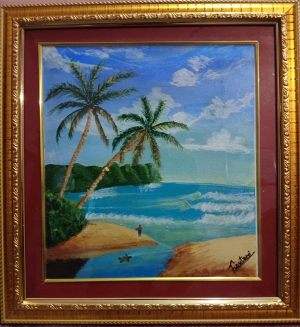 Landscape Acrylic Canvas painting handmade 12*16 inches