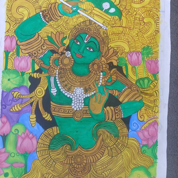 Shree Krishna Kerala painting